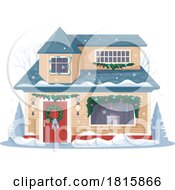 House In The Winter Clipart