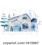 Poster, Art Print Of House In The Winter Clipart