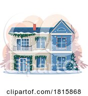 Poster, Art Print Of House In The Winter Clipart