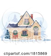 Poster, Art Print Of House In The Winter Clipart