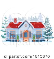 Poster, Art Print Of House In The Winter Clipart