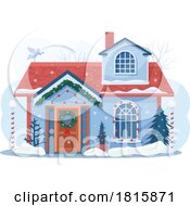 Poster, Art Print Of House In The Winter Clipart