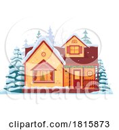 Poster, Art Print Of House In The Winter Clipart