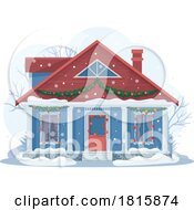 Poster, Art Print Of House In The Winter Clipart