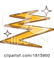 Retro Cartoon Lightning Bolt Clipart