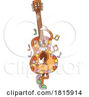 Poster, Art Print Of Guitar Mascot Clipart