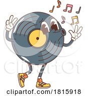 Vinyl Record Mascot Clipart