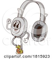 Poster, Art Print Of Headphones Mascot Clipart