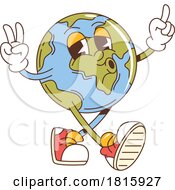 Retro Cartoon Earth Clipart