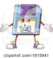 Floppy Diskette Mascot Clipart