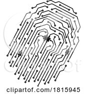 Circuit Board Finger Print Clipart