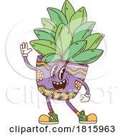 Succulent Plant Mascot Clipart