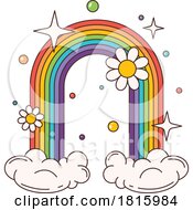 Hippie Rainbow Clipart by Vector Tradition SM