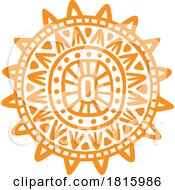 Mayan Sun Totem Clipart by Vector Tradition SM