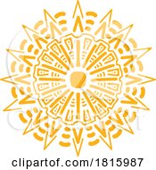 Mayan Sun Totem Clipart