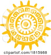 Mayan Sun Clipart by Vector Tradition SM