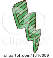 Retro Cartoon St Patricks Day Lightning Clipart by Vector Tradition SM