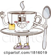 Tea Cup Mascot Clipart