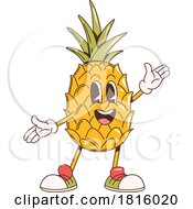 Pineapple Mascot Clipart