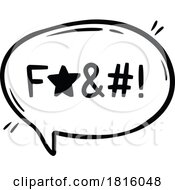 Poster, Art Print Of Cursing Speech Bubble Clipart