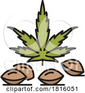 Pot Leaf And Seeds Clipart