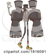 Binoculars Mascot Clipart by Vector Tradition SM