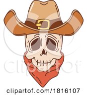 Cowboy Skull Clipart by Vector Tradition SM