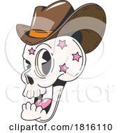 Cowboy Skull With Stars Clipart by Vector Tradition SM