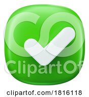 3d Check Mark Icon Clipart