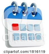 3d Calendar Icon Clipart