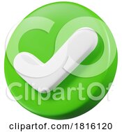 3d Check Mark Icon Clipart