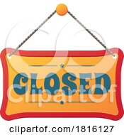 Poster, Art Print Of Closed Business Sign Clipart