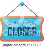 Poster, Art Print Of Closed Business Sign Clipart