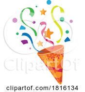 Party Popper Cone Clipart by Vector Tradition SM