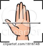 Poster, Art Print Of Palm Recognition Clipart