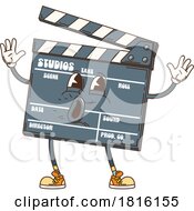 Clapper Board Mascot Clipart