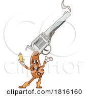 Poster, Art Print Of Gun Mascot Clipart