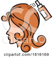 Hair Styling Beauty Icon Clipart