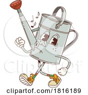 Watering Can Mascot Clipart