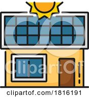 Solar Panel Powered Business Clipart