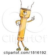 Flashlight Mascot Clipart