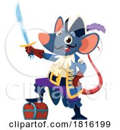 Poster, Art Print Of Rat Pirate Clipart