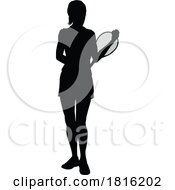 Tennis Player Woman Sports Person Silhouette