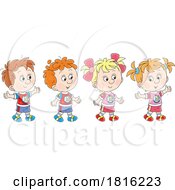 Poster, Art Print Of Children In Sports Uniforms Clipart