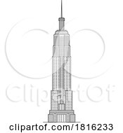 Poster, Art Print Of Empire State Building American Landmark