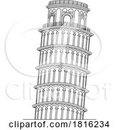 Poster, Art Print Of Leaning Tower Of Pisa Italian Landmark