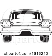 Poster, Art Print Of Front View Muscle Car Clipart