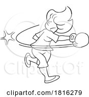 Poster, Art Print Of Cartoon Woman Boxing Clipart