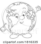 Poster, Art Print Of Cartoon Globe Mascot Clipart