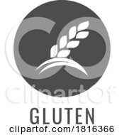 Poster, Art Print Of Wheat Plant Gluten Food Icon Concept